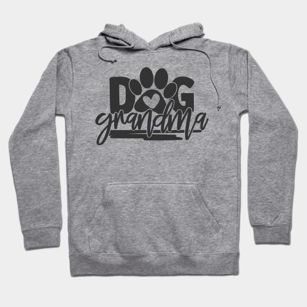 Dog Grandma Dog Lover Grandma Hoodie by ThreadSupreme